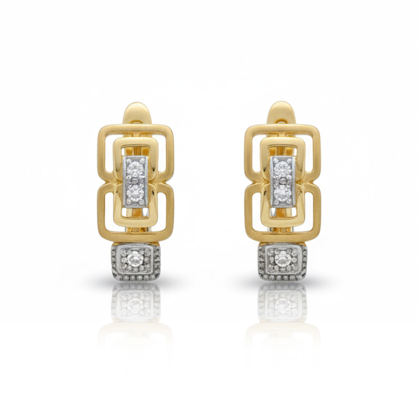 PENDIENTES ORO 18KL CIRCONITAS