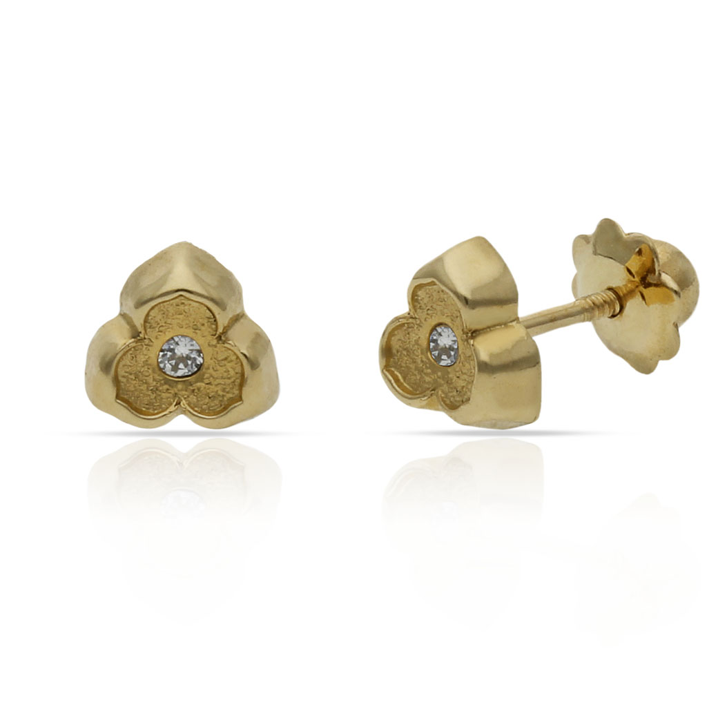 PENDIENTES ORO 18KL CIRCONITAS