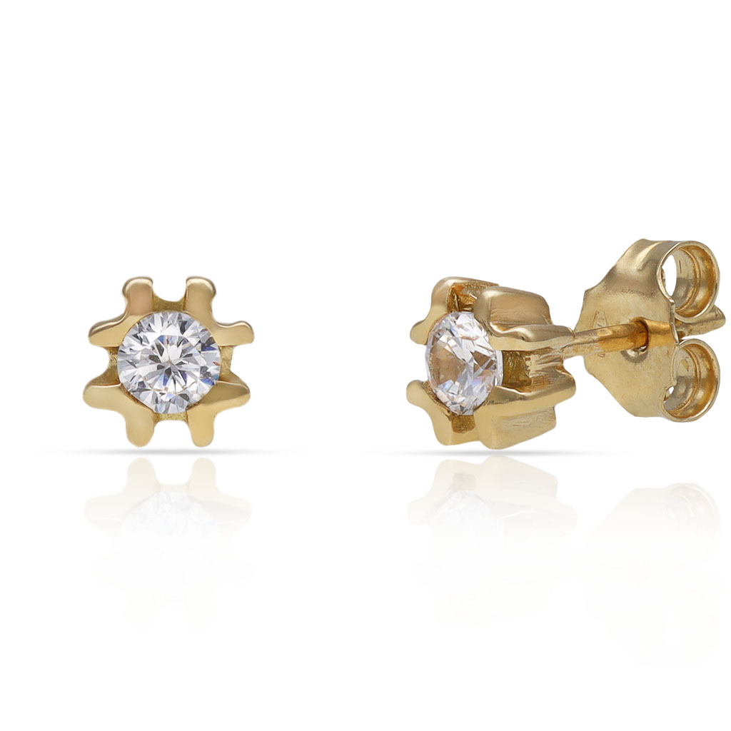 PENDIENTES ORO 18KL CIRCONITAS