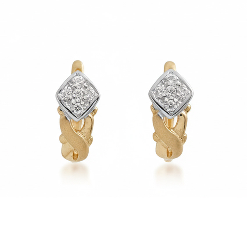 PENDIENTES ORO 18KL CIRCONITAS