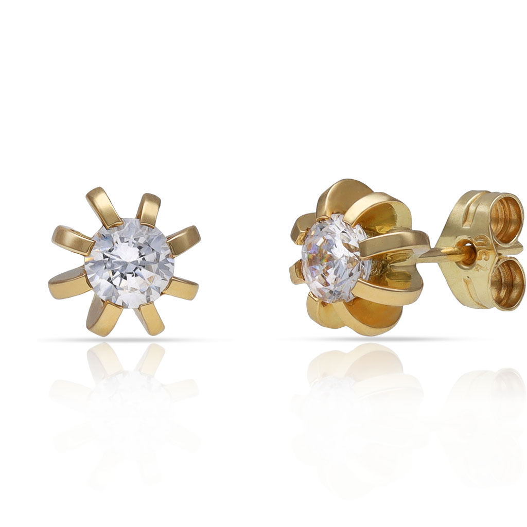 PENDIENTES ORO 18KL CIRCONITAS