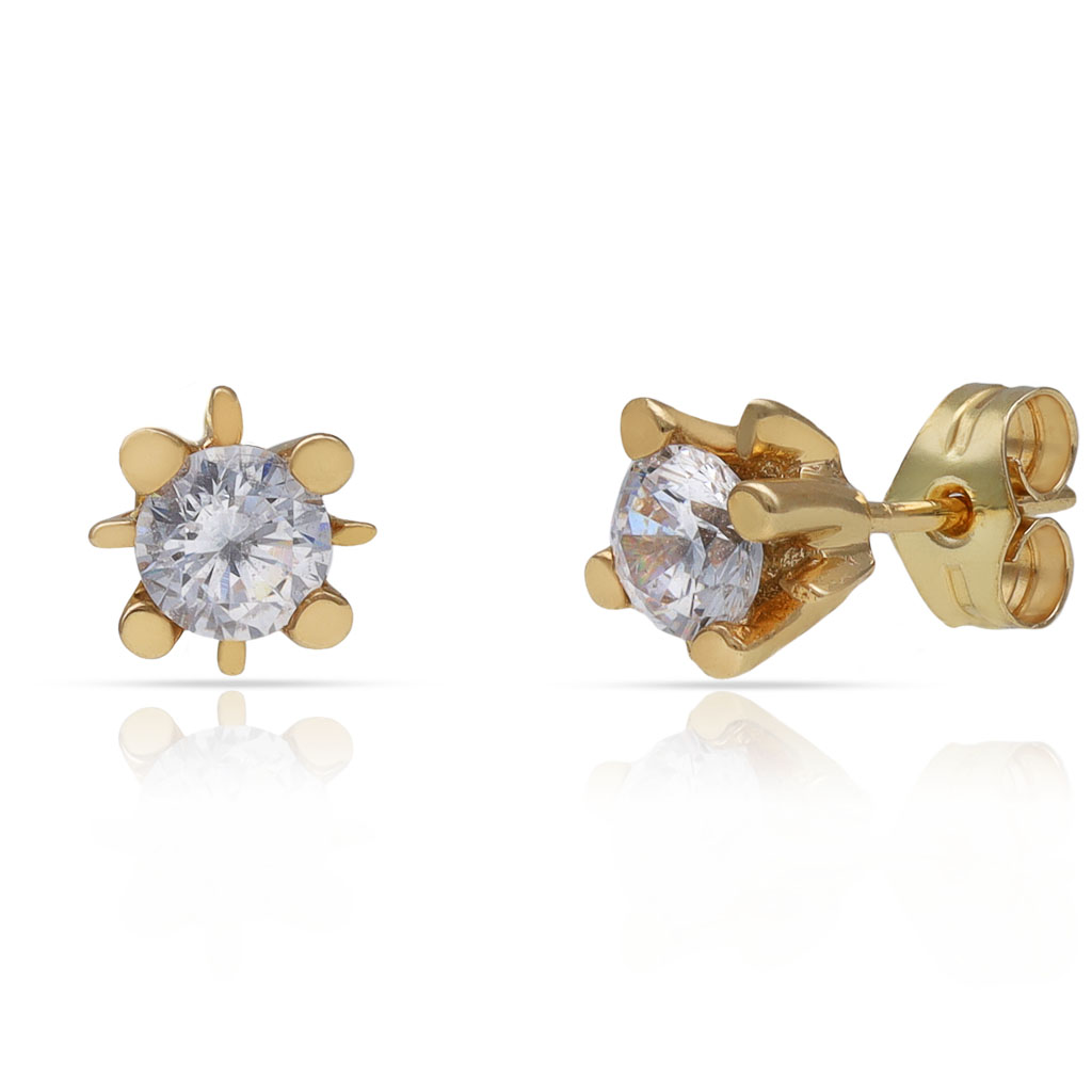 PENDIENTES ORO 18KL CIRCONITAS