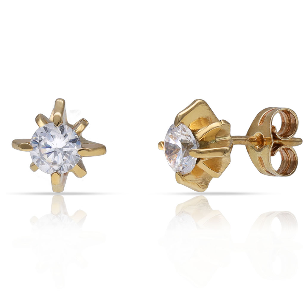 PENDIENTES ORO 18KL CIRCONITAS