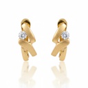PENDIENTES ORO 18KL CIRCONITAS