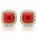 PENDIENTES ORO 18KL CORAL FINO