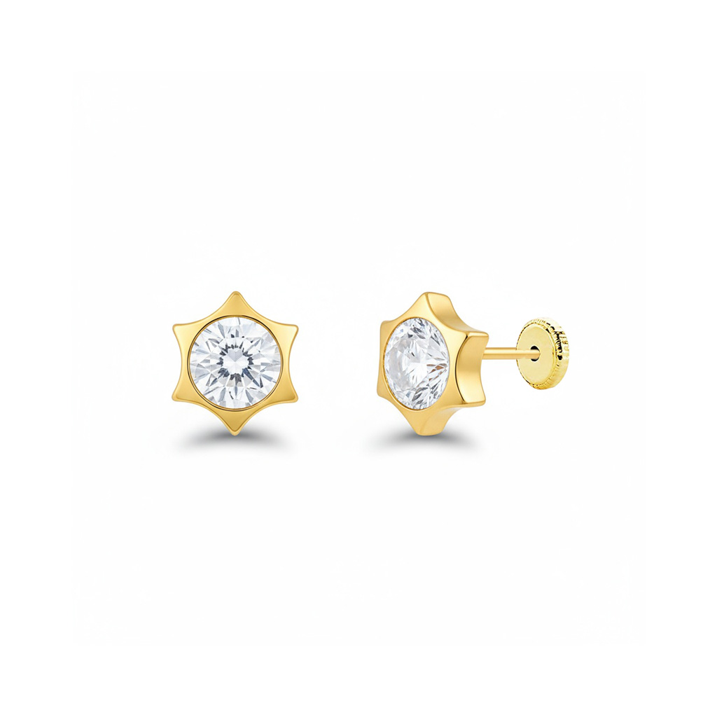 PENDIENTES ORO 18KL ESTRELLAS