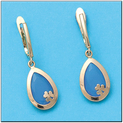 PENDIENTES ORO 18KL FLOR