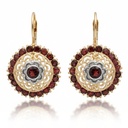 PENDIENTES ORO 18KL GRANATE