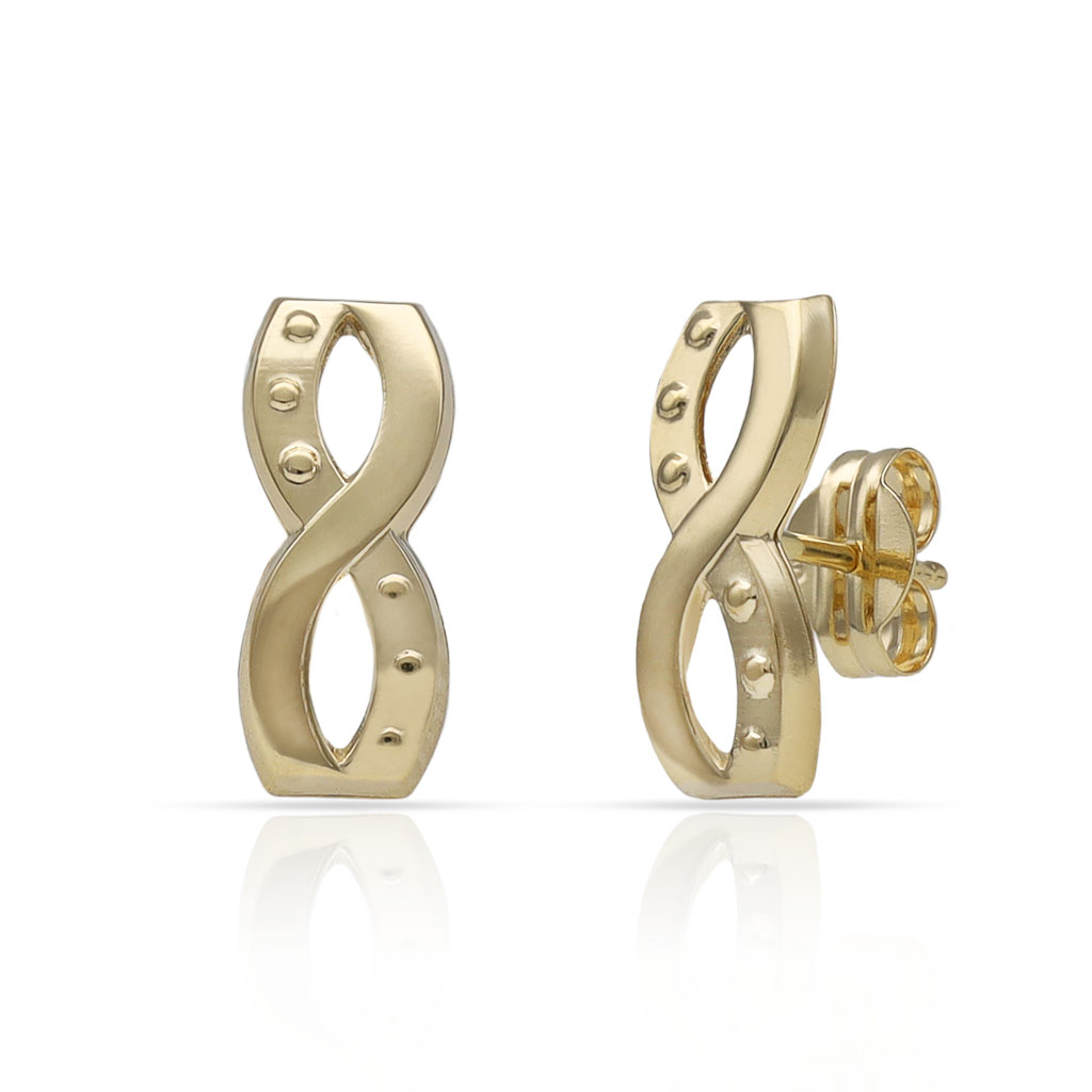 PENDIENTES ORO 18KL INFINITOS