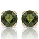 PENDIENTES ORO 18KL OLIVINA