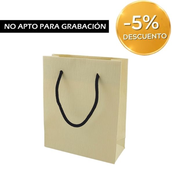 BOLSA PAPEL CREMA 100X40X120 - 100 UNID