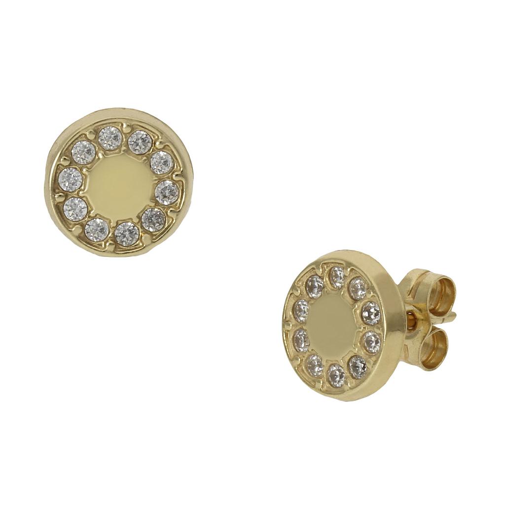 PENDIENTES ORO 18KL REDONDOS - 8MM