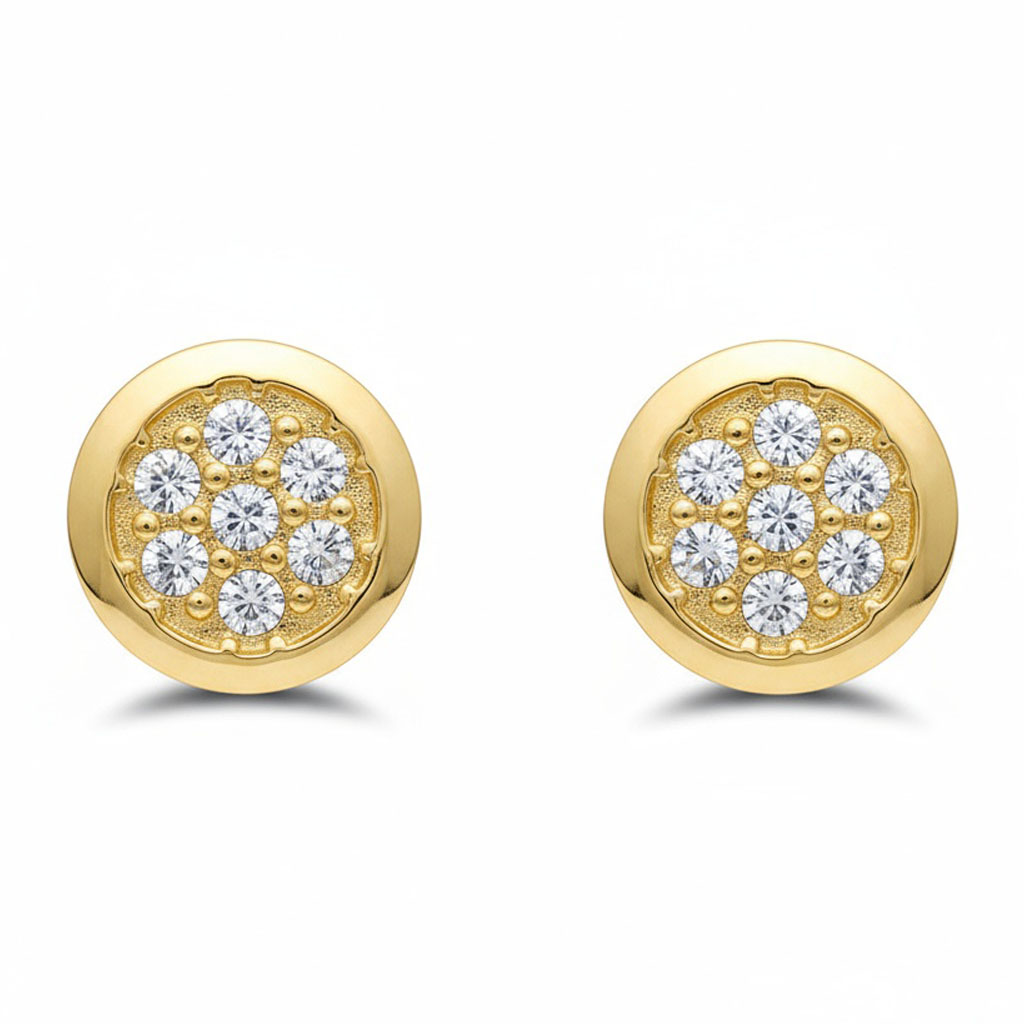 PENDIENTES ORO 18KL REDONDOS 11MMP1755
