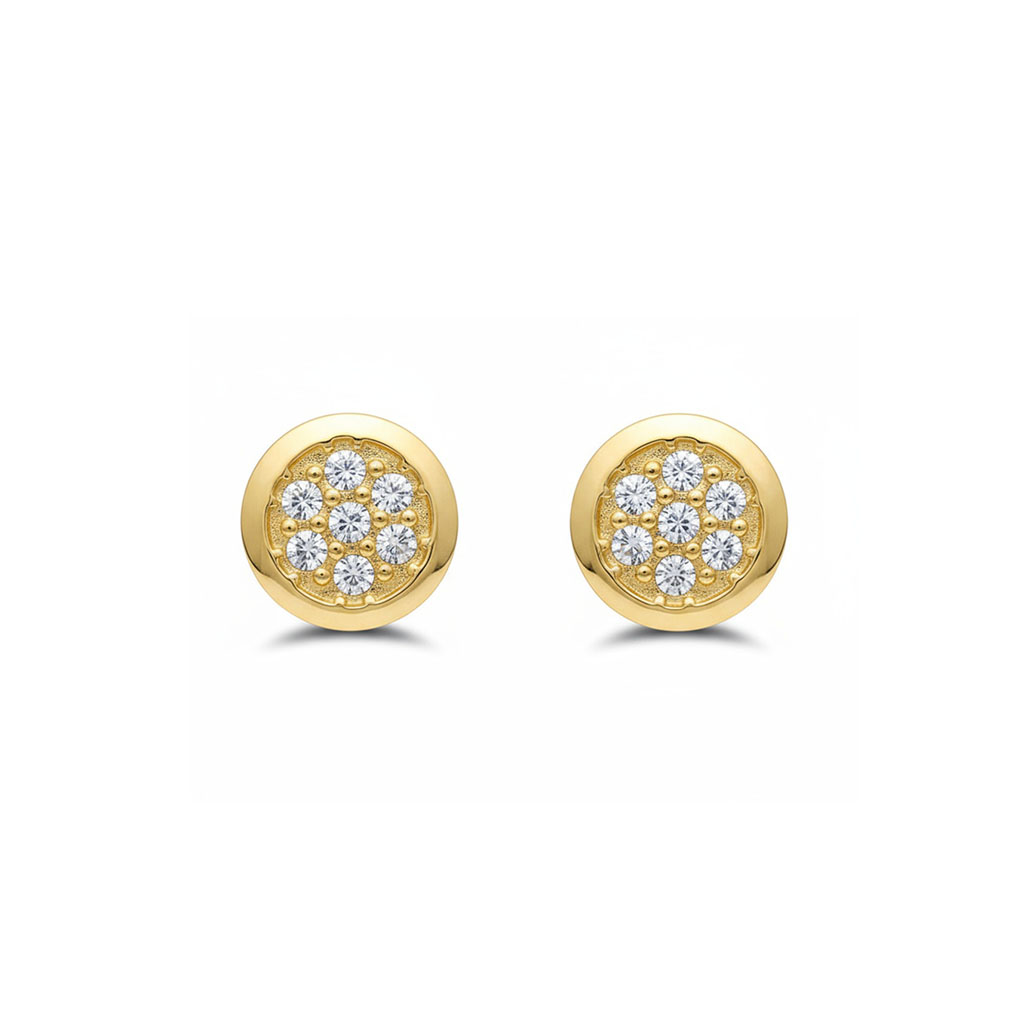 PENDIENTES ORO 18KL REDONDOS 6MM