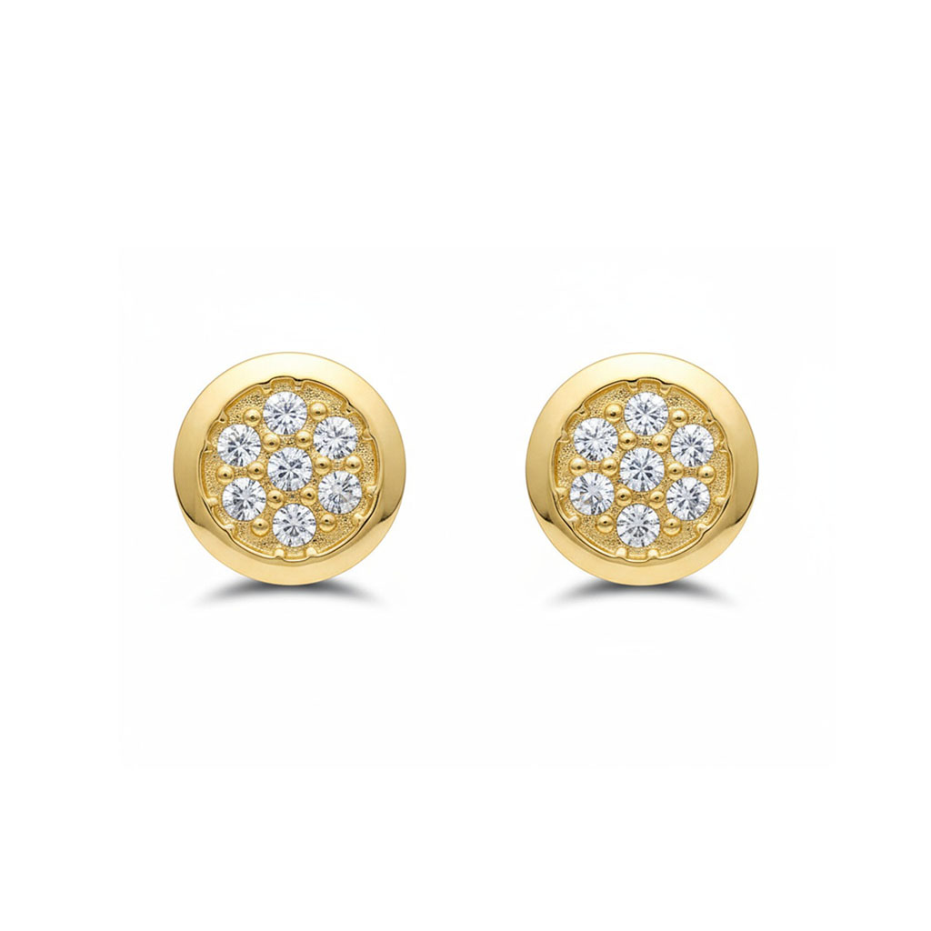 PENDIENTES ORO 18KL REDONDOS 7MM