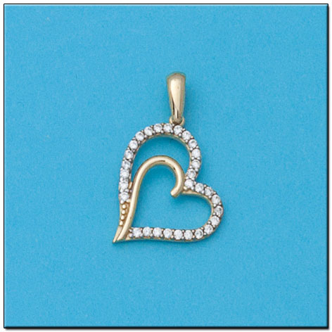 COLGANTE ORO 18KL CORAZONES