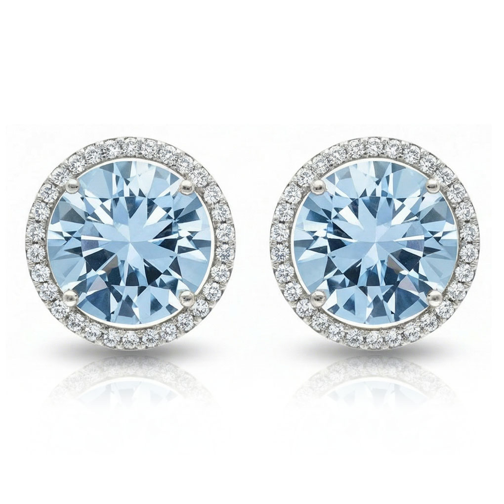 PENDIENTES ORO BLANCO 18KL