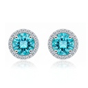 PENDIENTES ORO BLANCO 18KL
