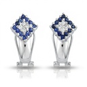 PENDIENTES ORO BLANCO 18KL