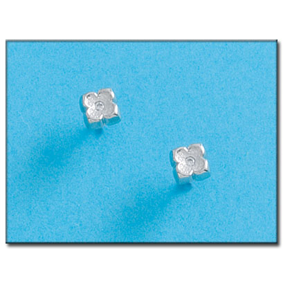 PENDIENTES ORO BLANCO 18KL