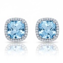 PENDIENTES ORO BLANCO 18KL