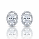 PENDIENTES ORO BLANCO 18KL CIRCONITAS