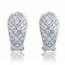 PENDIENTES ORO BLANCO 18KL CIRCONITAS