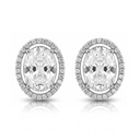 PENDIENTES ORO BLANCO 18KL CIRCONITAS