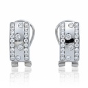 PENDIENTES ORO BLANCO 18KL CIRCONITAS