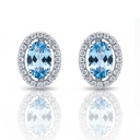 PENDIENTES ORO BLANCO 18KL CIRCONITAS