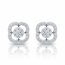 PENDIENTES ORO BLANCO 18KL CIRCONITAS