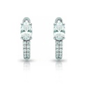 PENDIENTES ORO BLANCO 18KL CIRCONITAS