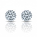 PENDIENTES ORO BLANCO 18KL DIAMANTES