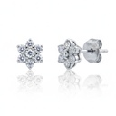 PENDIENTES ORO BLANCO 18KL DIAMANTES