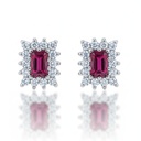 PENDIENTES ORO BLANCO 18KL DIAMANTES