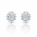 PENDIENTES ORO BLANCO 18KL DIAMANTES
