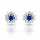 PENDIENTES ORO BLANCO 18KL DIAMANTES 