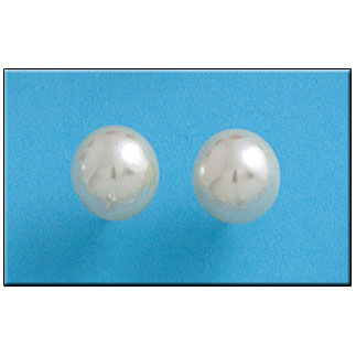 PENDIENTES PLATA 925M PERLAS SHELL - 10MM