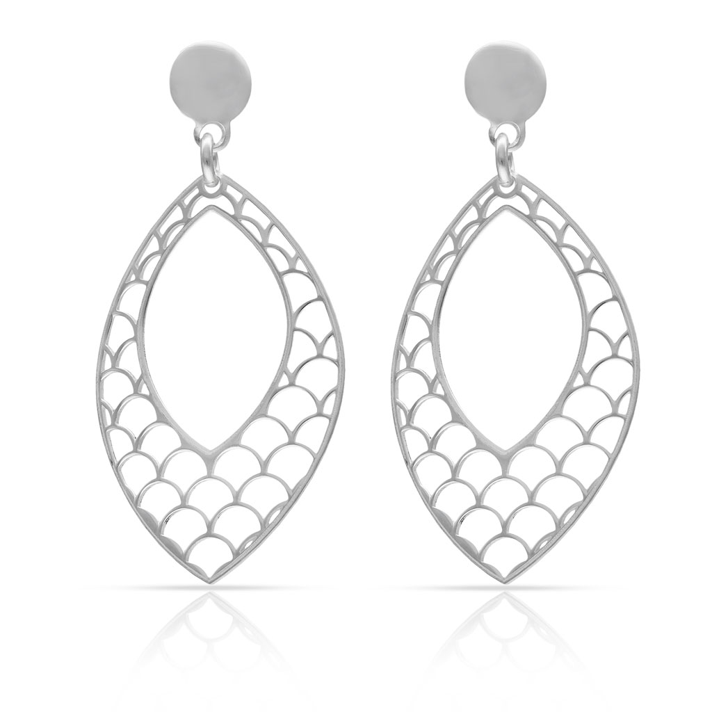 PENDIENTES PLATA 925MM CALADOS