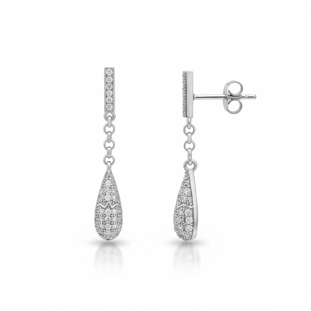 PENDIENTES PLATA 925MM CIRCONITAS
