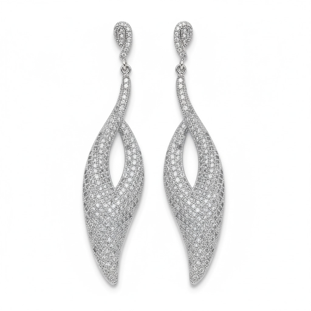 PENDIENTES PLATA 925MM CIRCONITAS