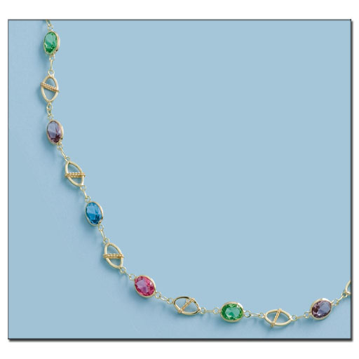 COLLAR COLORES ORO 18KL