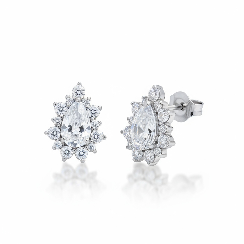 PENDIENTES PLATA 925MM LAGRIMA