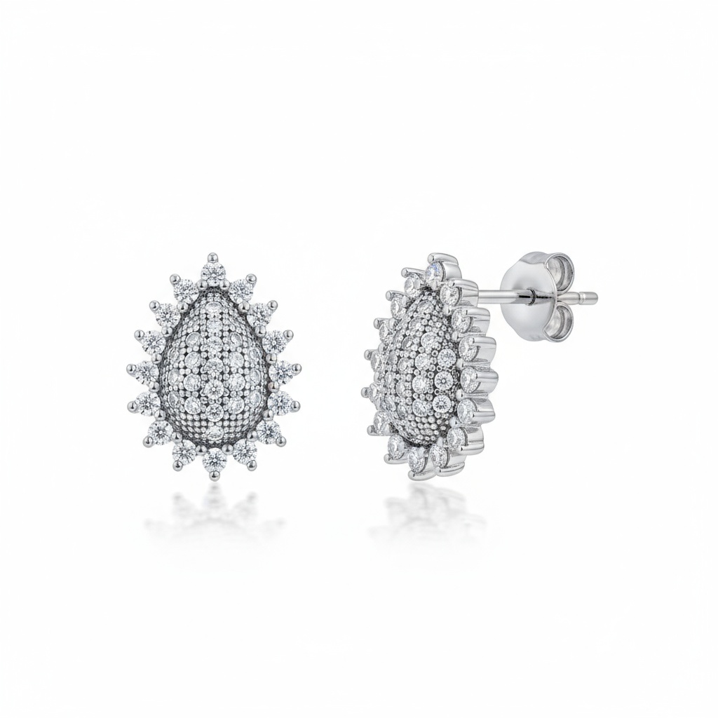 PENDIENTES PLATA 925MM LAGRIMA