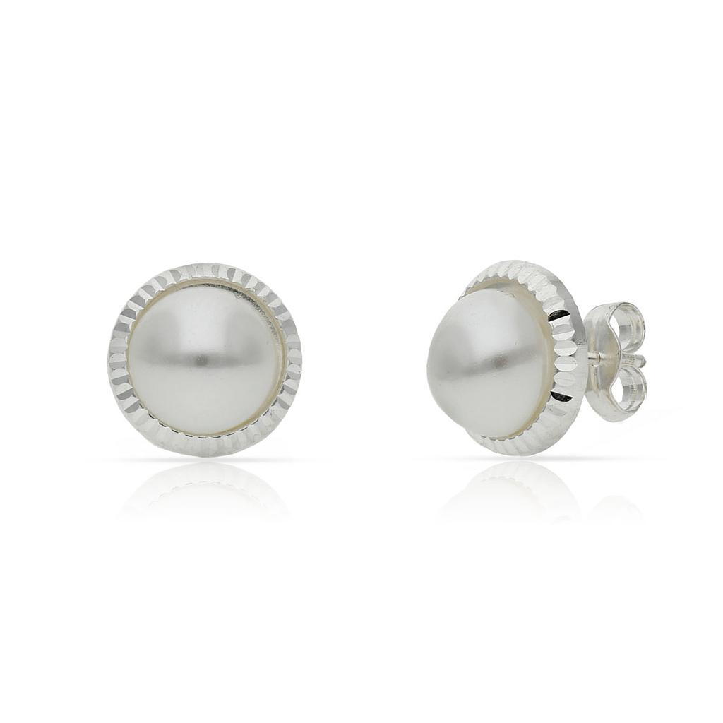 PENDIENTES PLATA 925MM PERLAS - 10.50MM