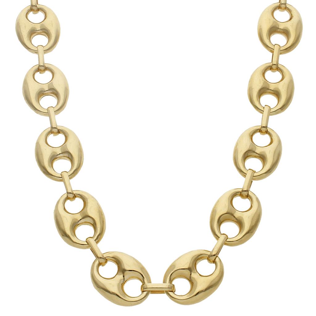 COLLAR HUECO CALABROTE ORO 18KL - 17MM