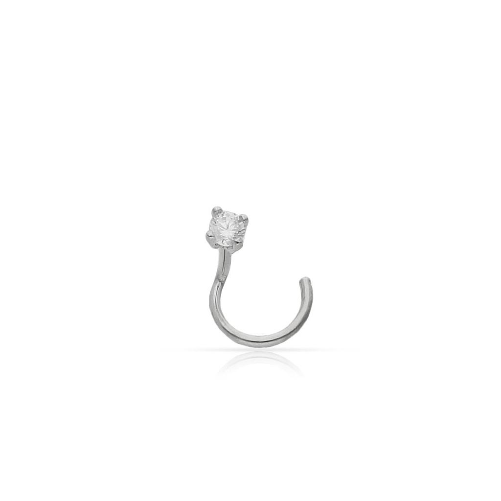 PIERCING ORO BLANCO 18KL NARIZ