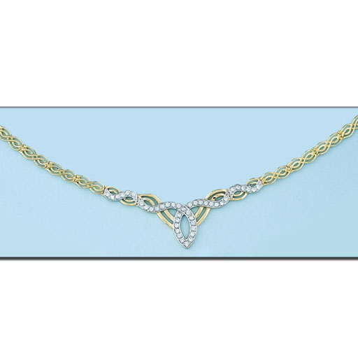 COLLAR ORO 18KL CIRCONITAS