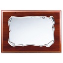 PLACA HOMENAJE ALUMINIO 26X21CM - 22X16CM