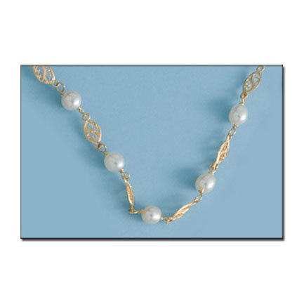 COLLAR PERLA JOFA ORO 18KL